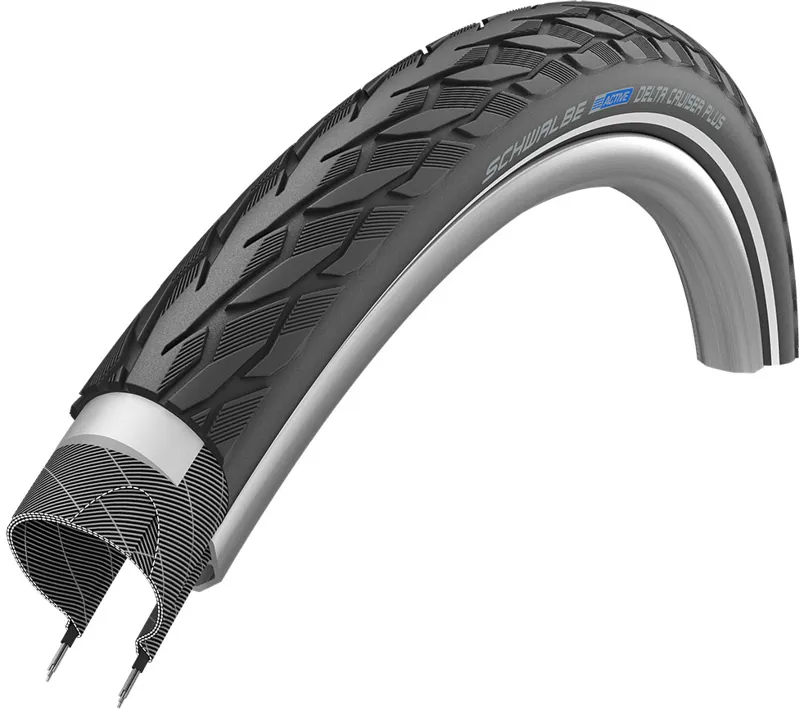 SCHWABLE DELTA CRUISER PLUS Puncture Guard RFLX Black 700x32c-2