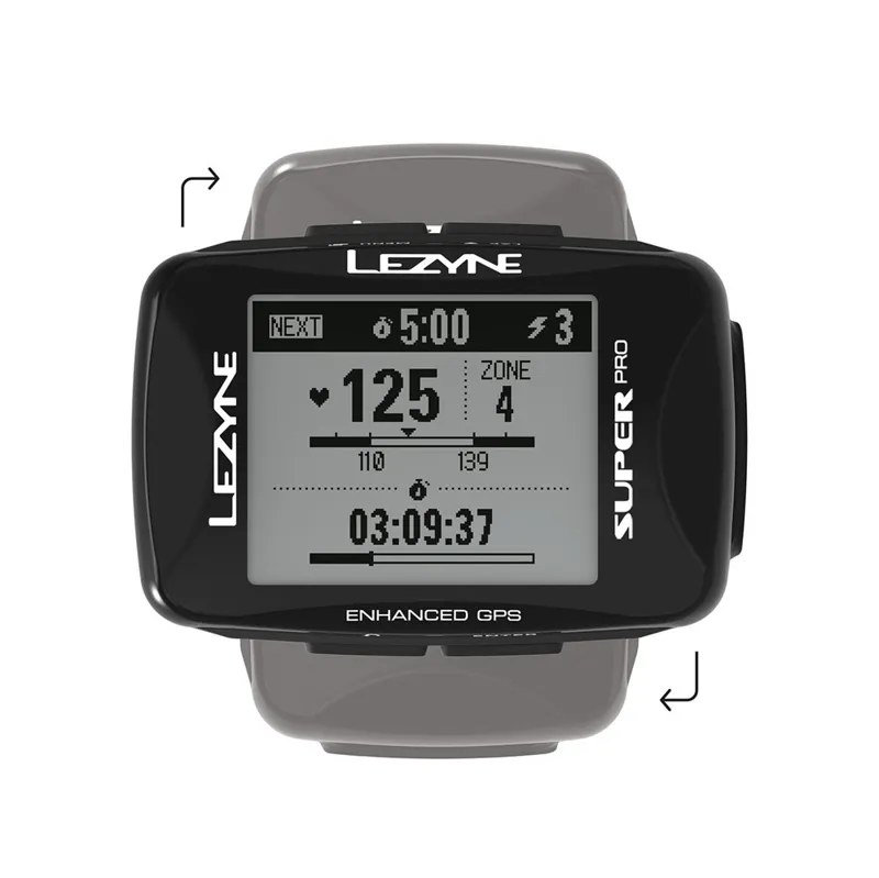 Lezyne Super Pro HRSC Loaded GPS in Black-4
