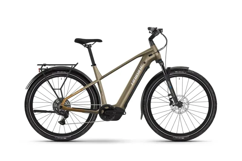 2025 Haibike Trekking 6.5 eTrekking Bike in Toffee/Sand/Silver