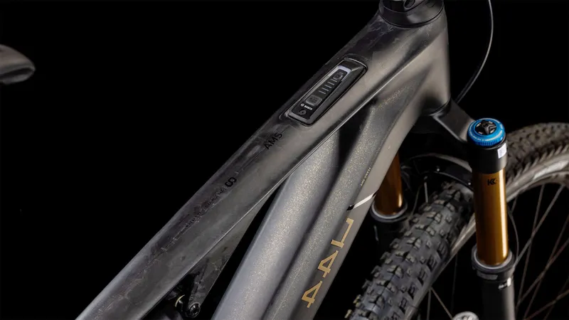 Cube AMS Hybrid One44 C:68 SLT - Electric Mountain Bike - Carbon / Gold Dust-9