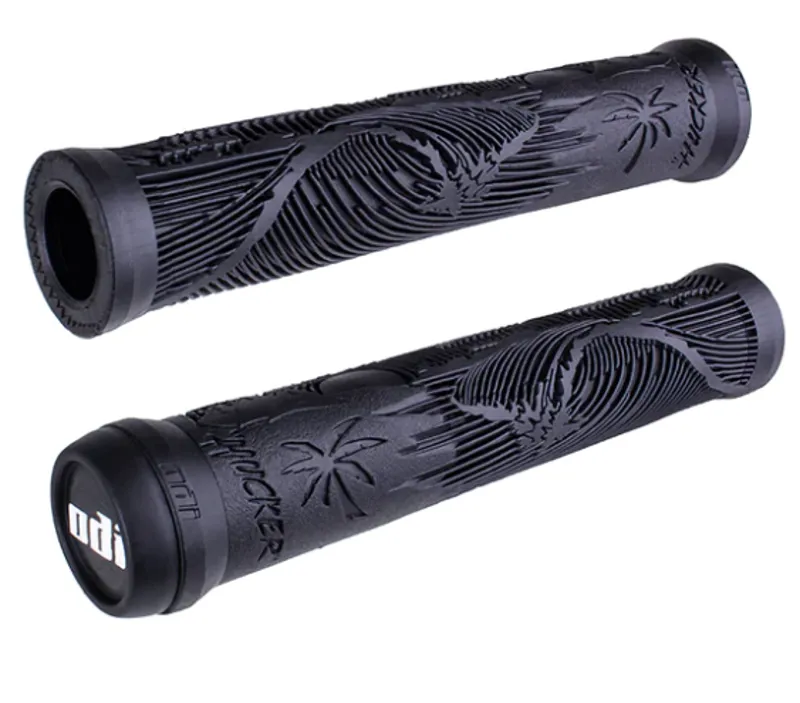 Odi Hucker 160mm Flangeless BMX Grips in Black