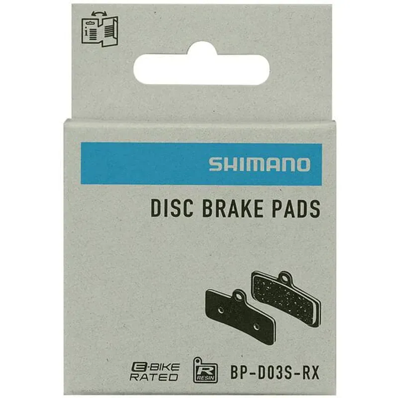 SHIMANO D03S RX disc pads and spring resin pad steel back -1