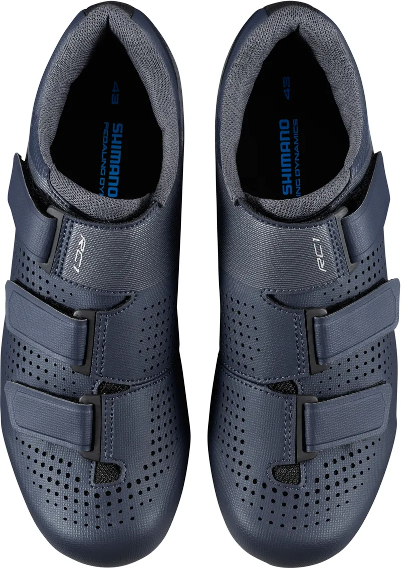 Shimano RC100 - 3bolt Road Cycling Shoes - Navy Blue-1