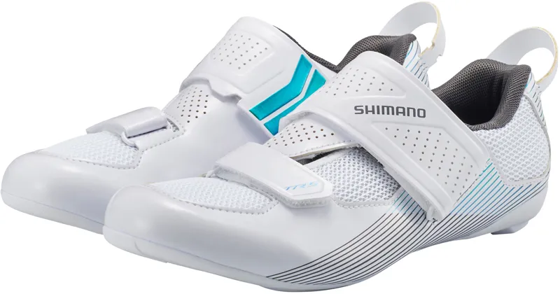 Shimano TR5 - Womens specific 3bolt Time Trial / Triathlon Road Shoes - White-4