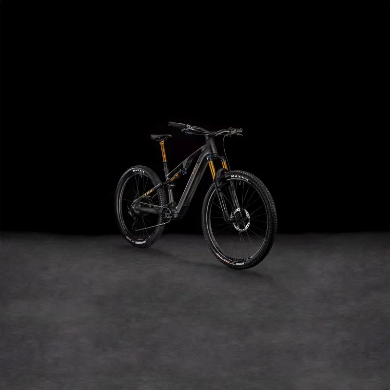 Cube AMS Hybrid One44 C:68 SLT - Electric Mountain Bike - Carbon / Gold Dust-6