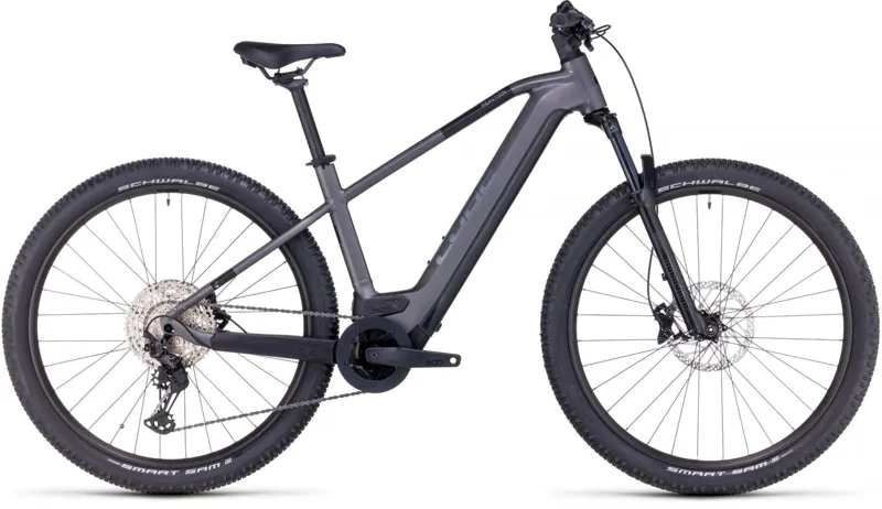 2024 Cube Reaction Race - Electric Mountain Bike - Grey / Metal