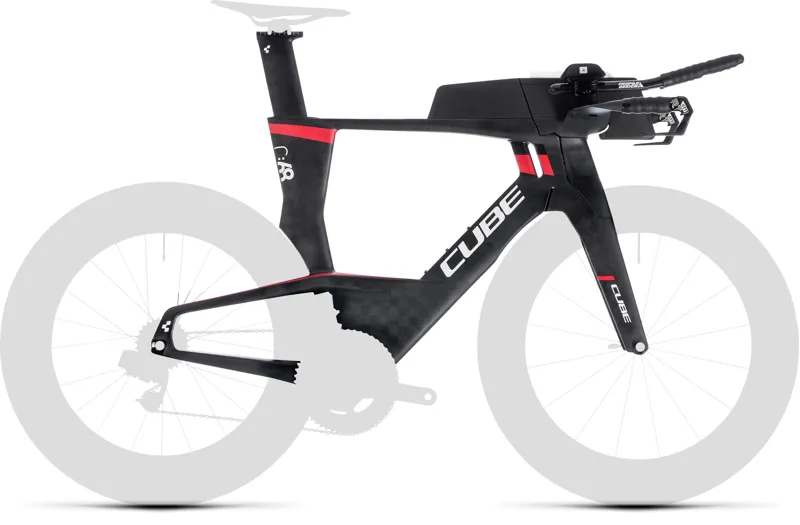 2019 Cube Aerium C:68 Hi Carbon Mens Tri bike Frameset in Black