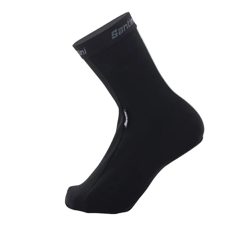 Santini 365 Water Repellent Mid-Season Shoe Covers in Black