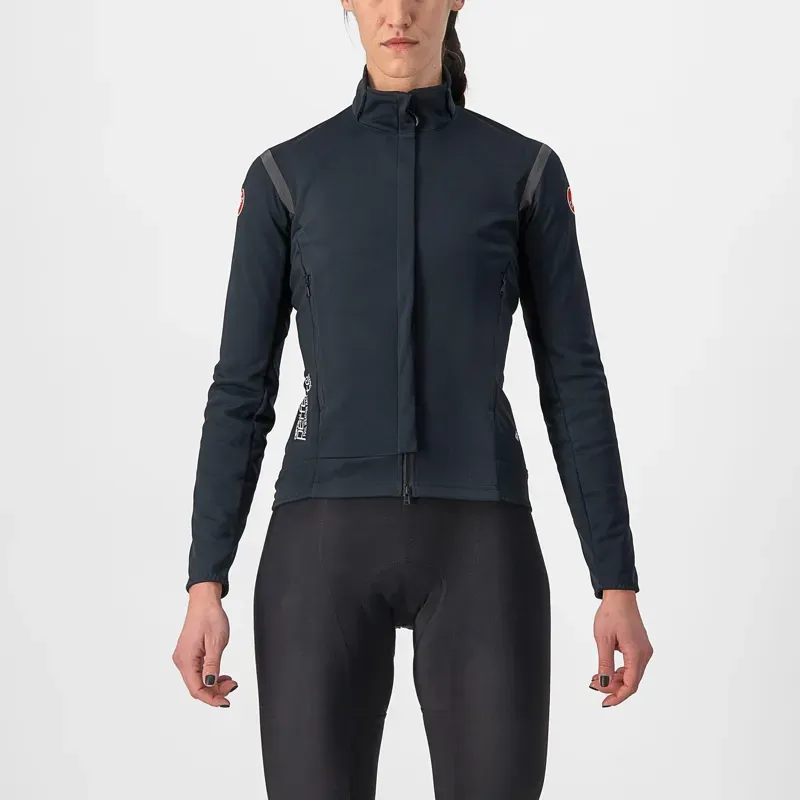 Castelli Perfetto RoS 2 Womens Jacket in Light Black/Black