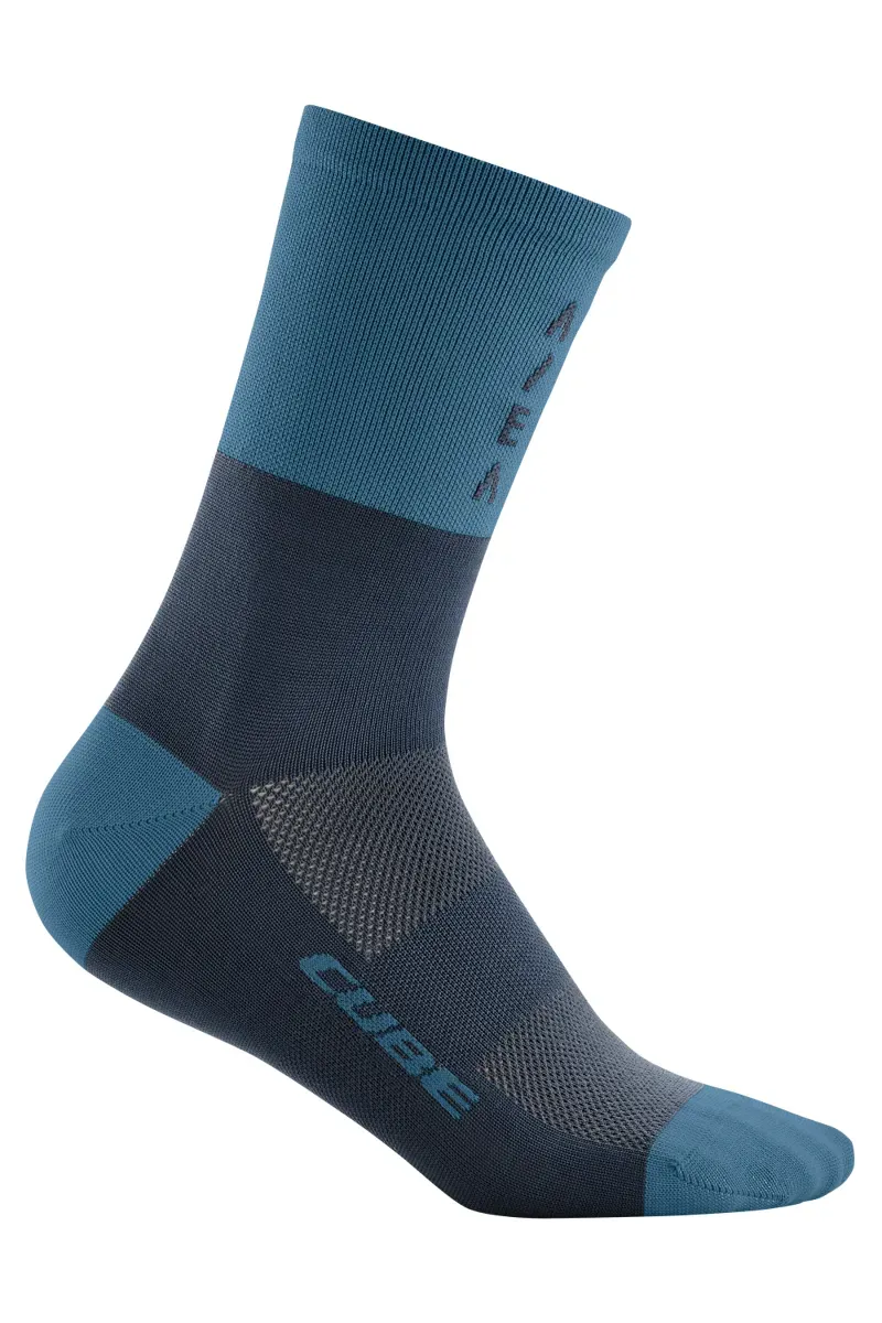 2021 Cube High Cut ATX Socks in Blue