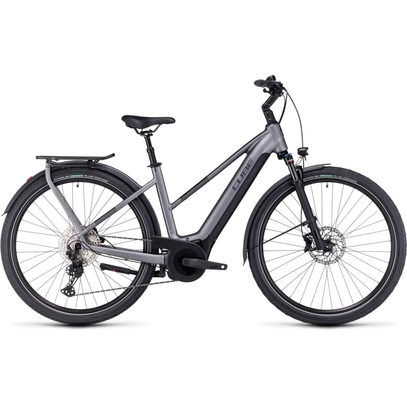 2024 Cube Touring Hybrid EXC 625 eBike in Grey/Metal-1