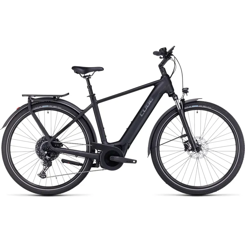 2024 Cube Touring Hybrid Pro 625 Electric Bike in Black/Metal