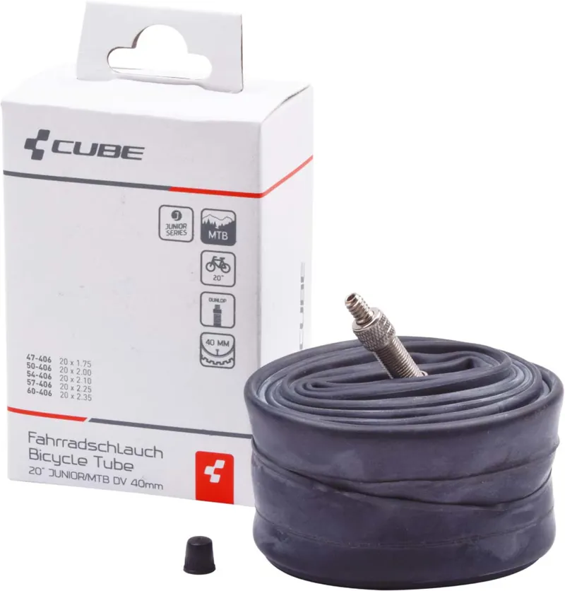 2020 Cube 20in Junior/MTB DV 40mm Inner Tube in Black