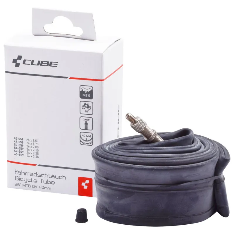 2020 Cube 26in MTB DV 40mm Inner Tube in Black