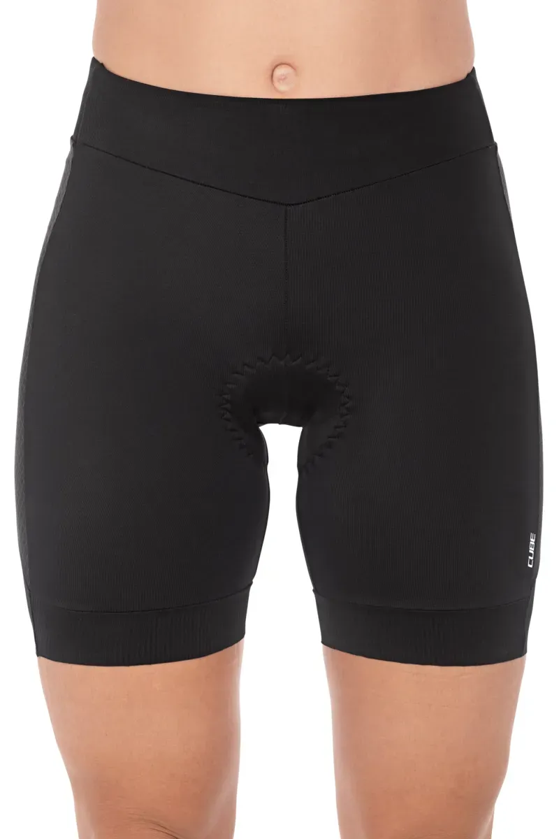 Cube Blackline Womens Cycle Shorts in Black
