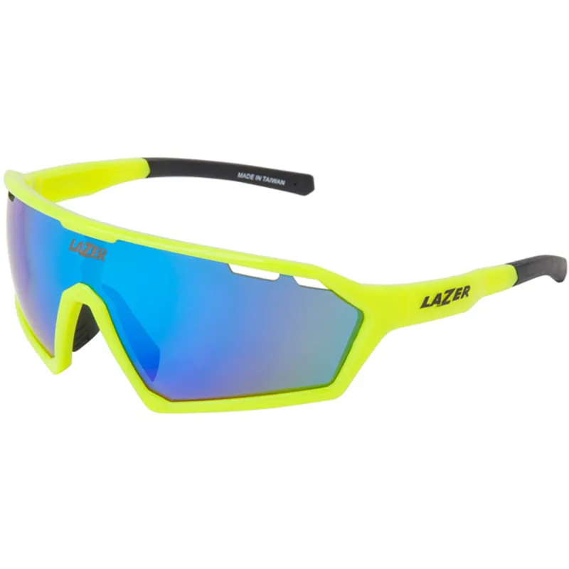 Lazer Walter Sunglasses in Flash Yellow, Triple Lens Pack