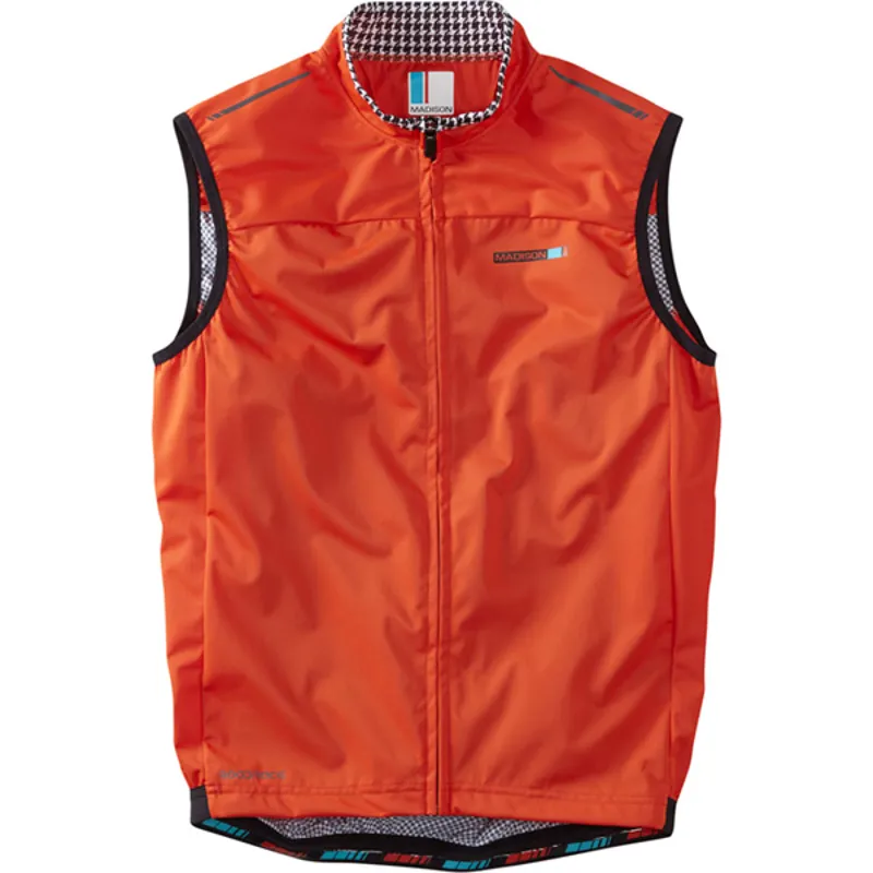 Madison RoadRace Windtech Mens Gilet in Red