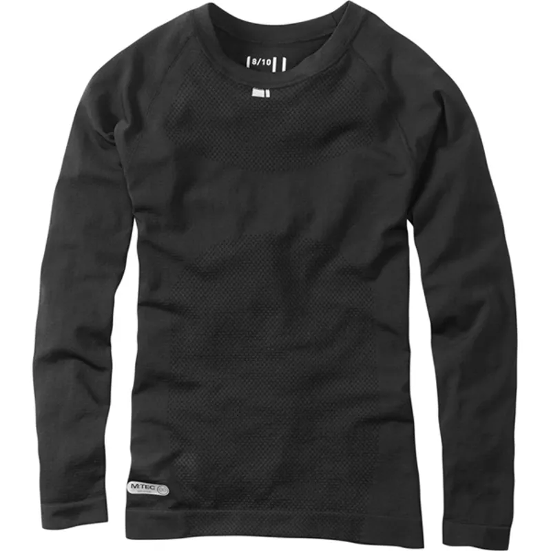 Madison Isoler Mesh Long Sleeved Womens Baselayer in Black-1