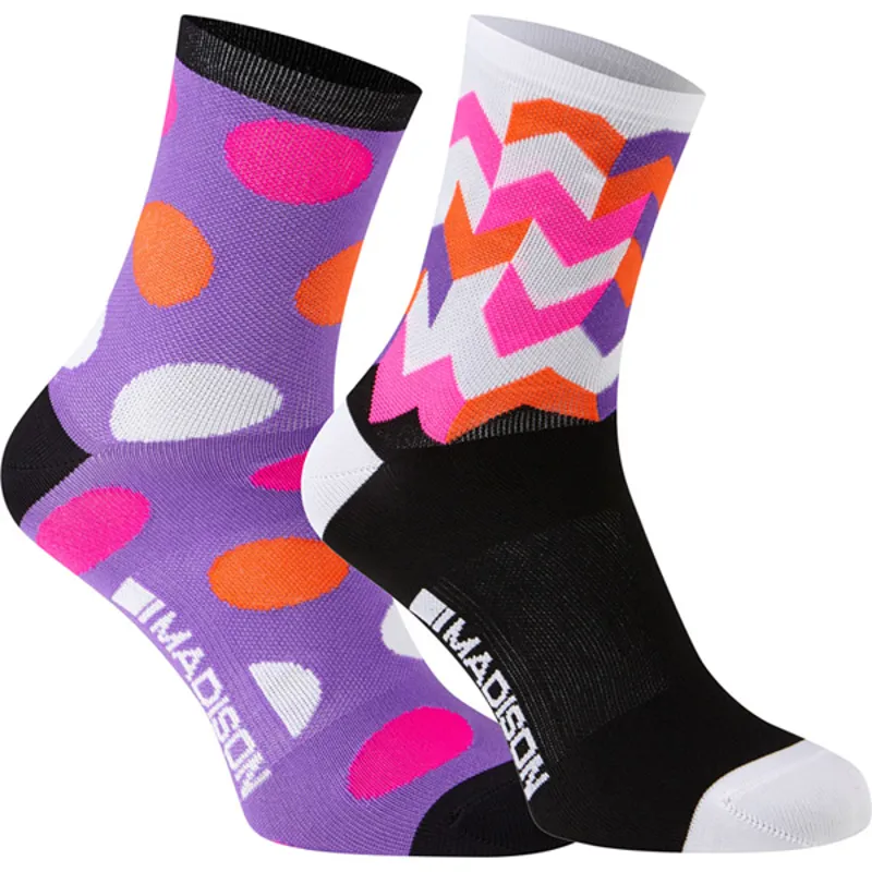 Madison Sportive Womens X-Large 46- 48 Mid Socks In Purple