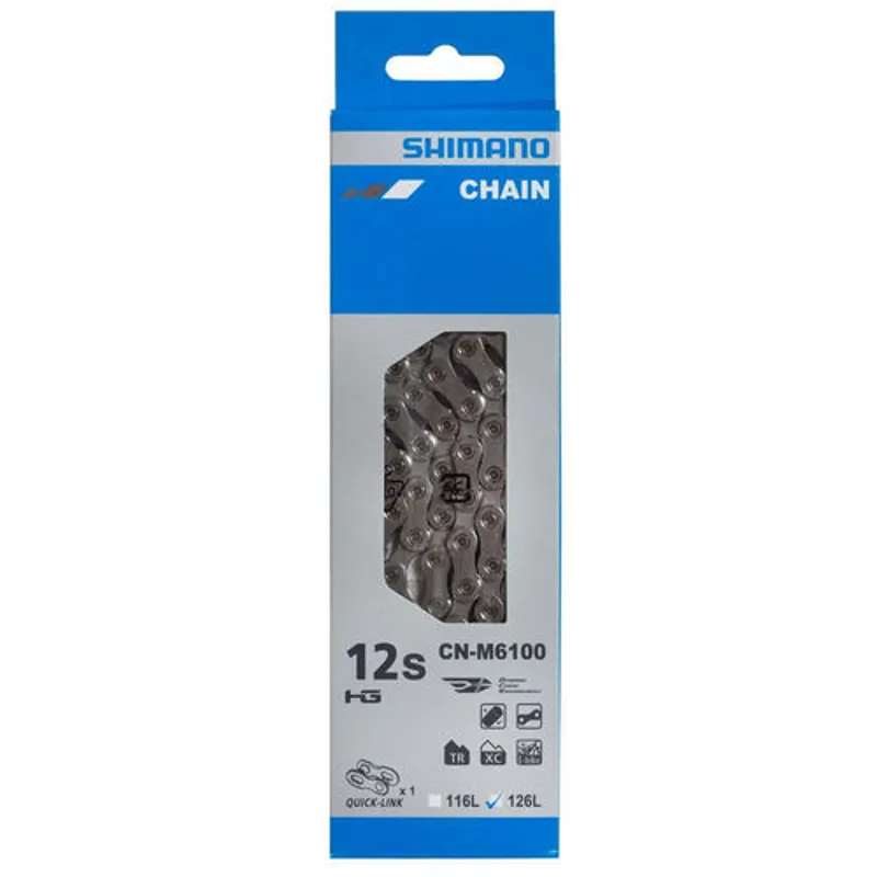 Shimano M6100 - Deore / Road - 12spd - 126L - Q/Link - Silver