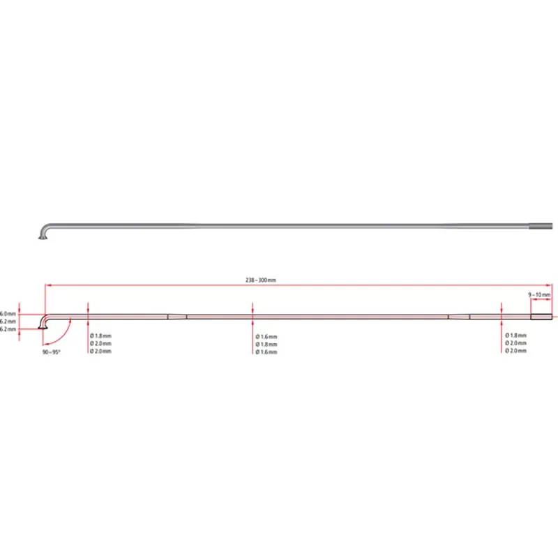 DT Swiss 100-box Competition Spokes in Black -1