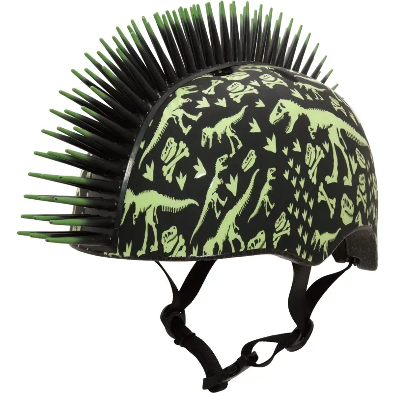 2021 C-Preme Raskullz T-Rex Bonez Mohawk Toddler's Helmet in Green