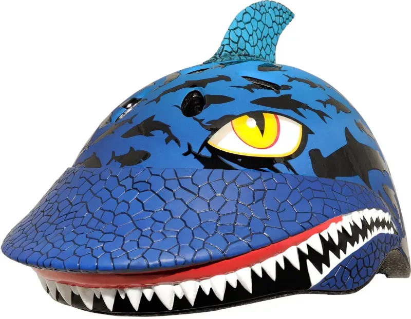 2021 C-Preme Raskullz Shark Jawz Kid's Helmet in Blue