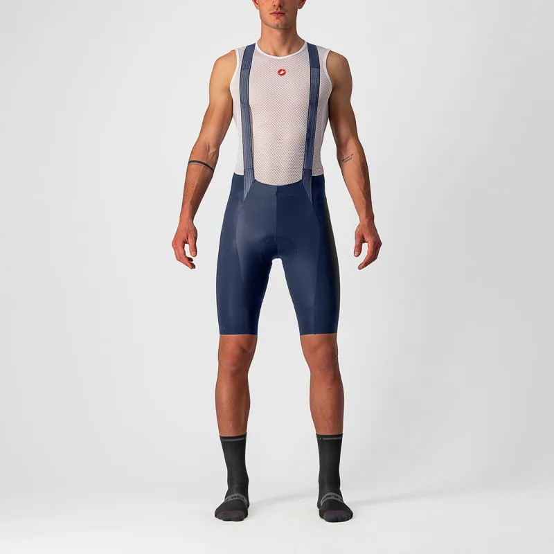 Castelli Free Aero RC Bib Shorts in Belgian Blue