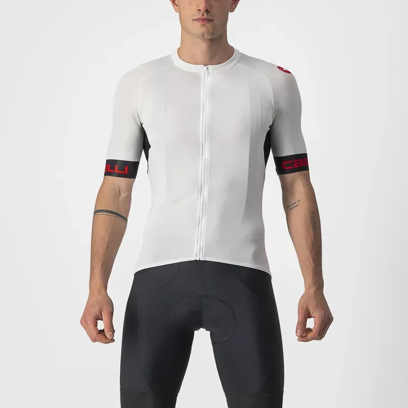 Castelli Entrata VI Jersey in Ivory/Black/Red