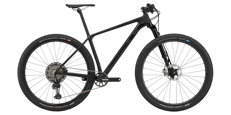 black hardtail mountain bike