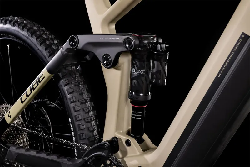 2022 Cube Stereo Hybrid 160 HPC SL 27.5 eMountain Bike in Beige-2