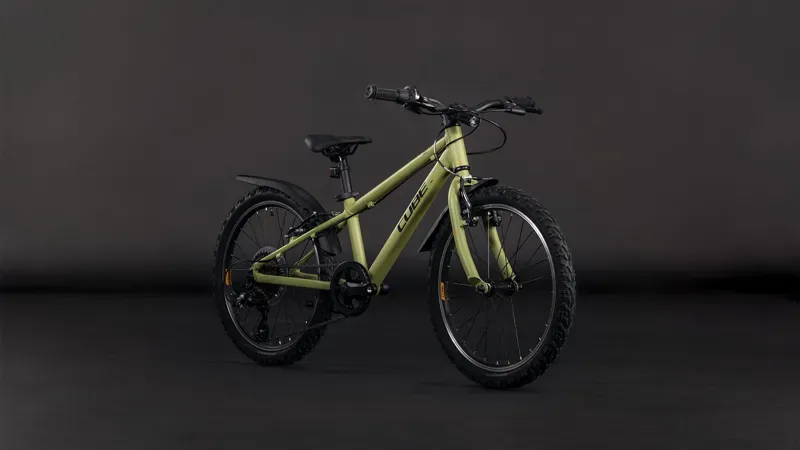 2026 Cube Acid 200 FE Kids Bike in Light Olive/Orange-1