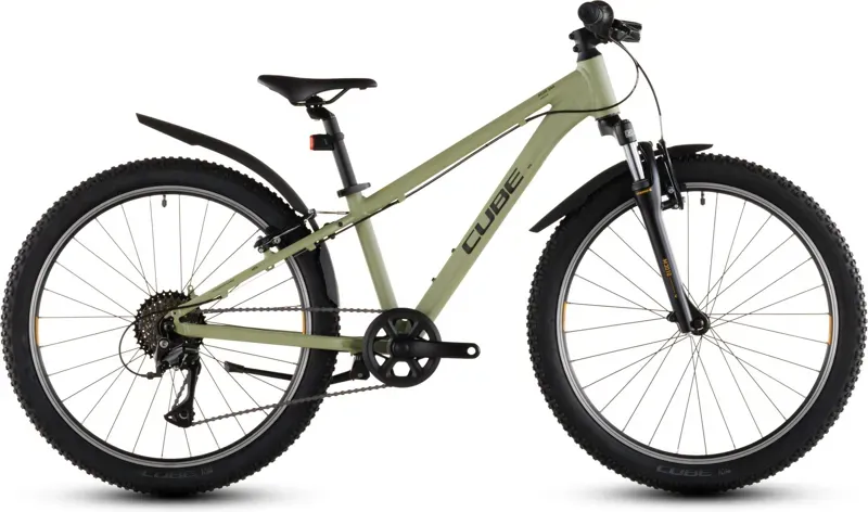 2026 Cube Acid 240 FE Kids Bike in Light Olive/Orange