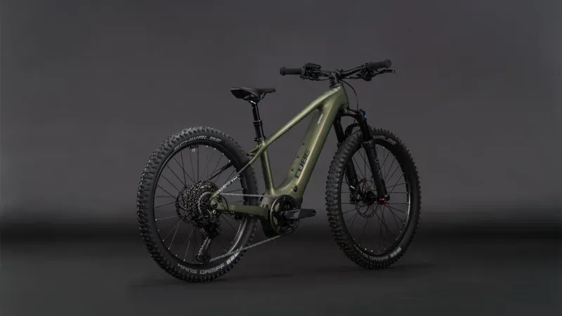 2026 Cube Acid 240 Hybrid Rookie SLX 400x E-Kids Bike in Reed Green/Matrix-1