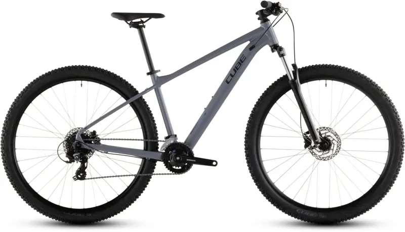 2026 Cube Aim One - Aluminium Mountain Bike - Smoke / Black