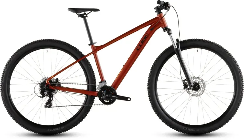2026 Cube Aim One - Aluminium Mountain Bike - Sun Downer / Black