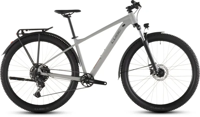 2026 Cube Aim Pro Fe Mountain Bike in Greige/Titan