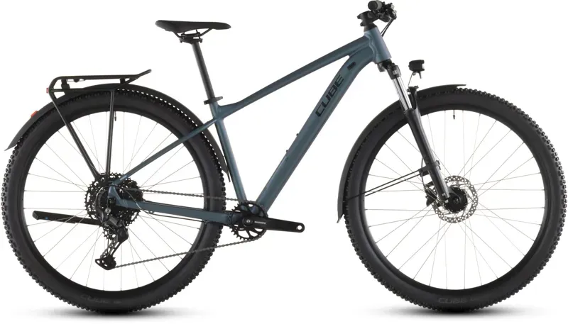 2026 Cube Aim Pro Fe Mountain Bike in Smaragd Grey/Prism