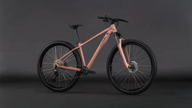 2026 Cube Aim SLX - Aluminium Mountain Bike - Blush Rose / Black-1