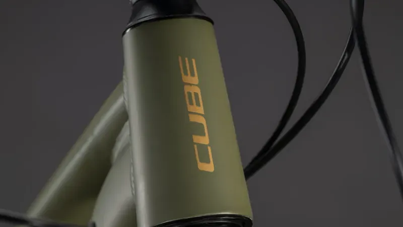 2026 Cube Aim SLX - Aluminium Mountain Bike - Dusty Olive / Gold-7