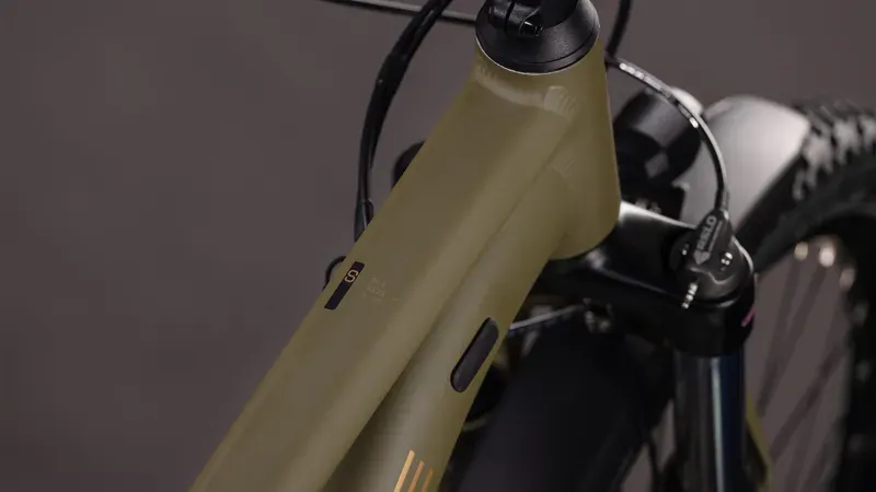 2026 Cube Aim SLX FE Mountain Bike in Dusty Olive/Gold-2