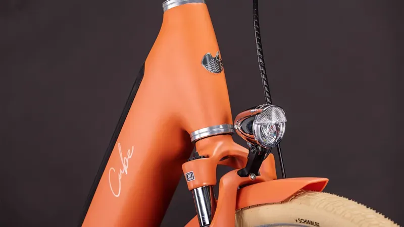 2026 Cube Aruba Hybrid 600 eMountain Bike in Papaya/Creme-6