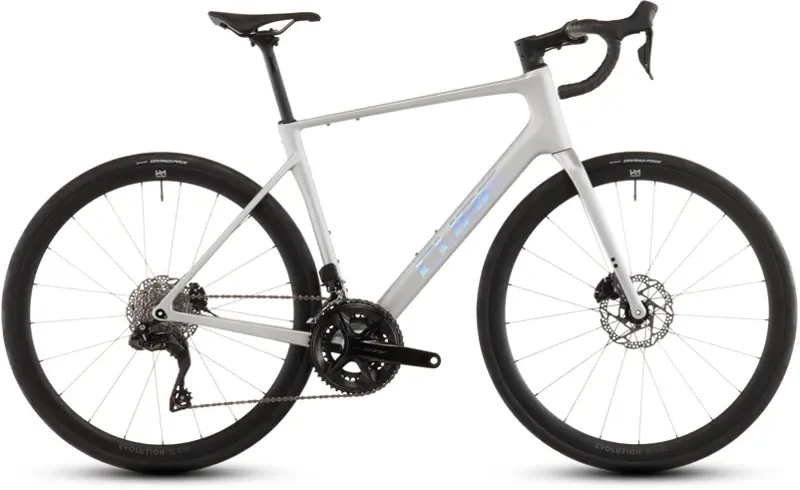 2026 Cube Attain C:62 SLX Road Bike In Sleek Grey/Prism