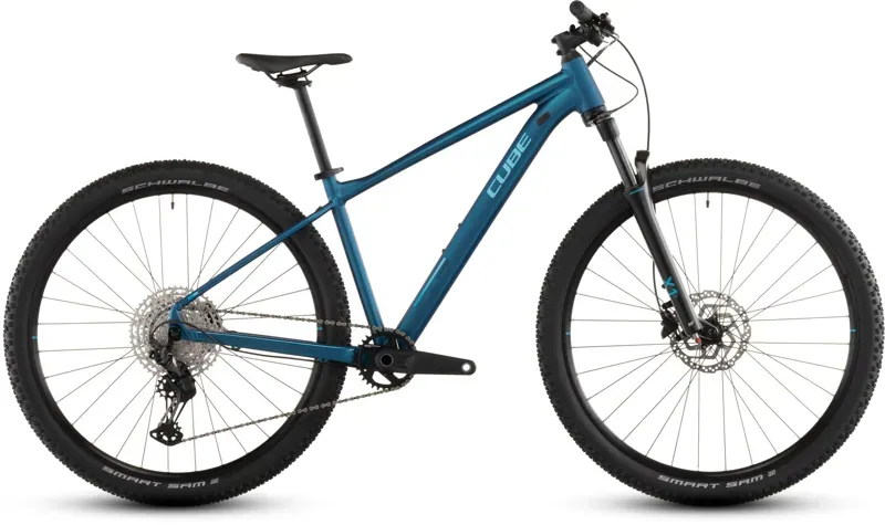 2026 Cube Attention Pro Mountain Bike In Electric Blue/Blue