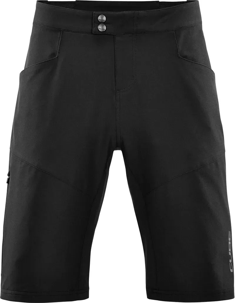 Cube ATX Baggy Shorts CMPT w/ Liner Shorts in Black