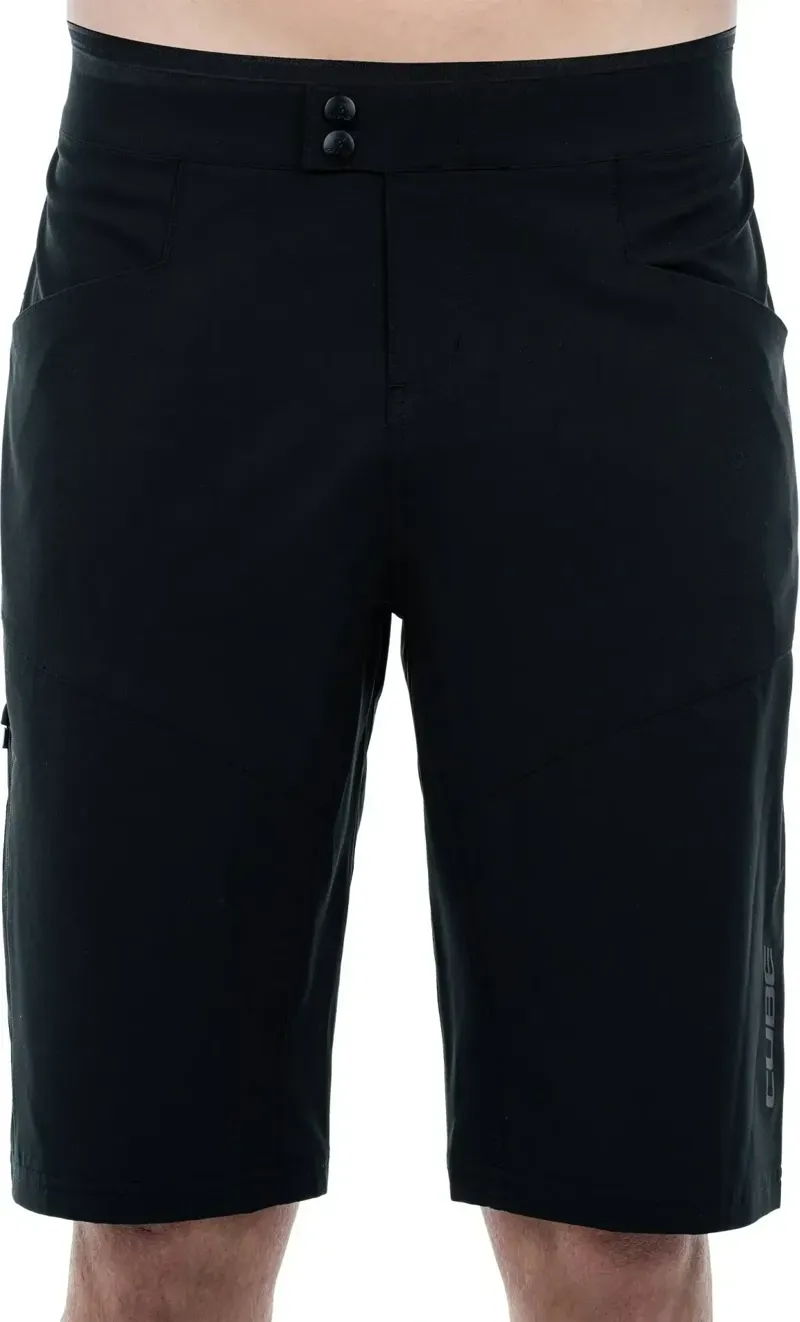 Cube ATX Baggy Shorts CMPT w/ Liner Shorts in Black-1