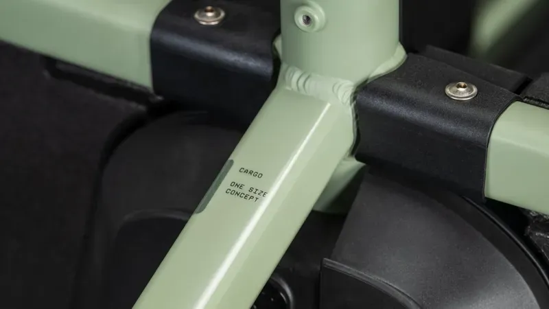 Cube Cargo Hybrid 800 E-Cargo Bike in Pea/Reflex-1