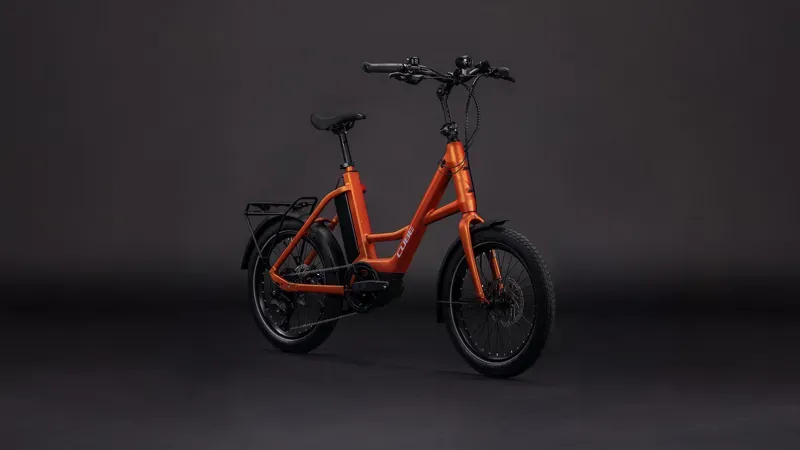 2026 Cube Compact Hybrid 545 E-Hybrid Bike in Rust Orange-1