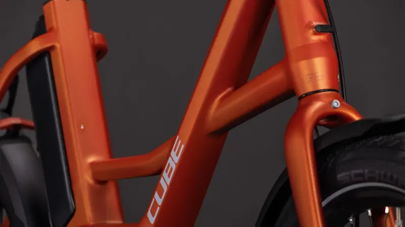 2026 Cube Compact Hybrid 545 E-Hybrid Bike in Rust Orange-5