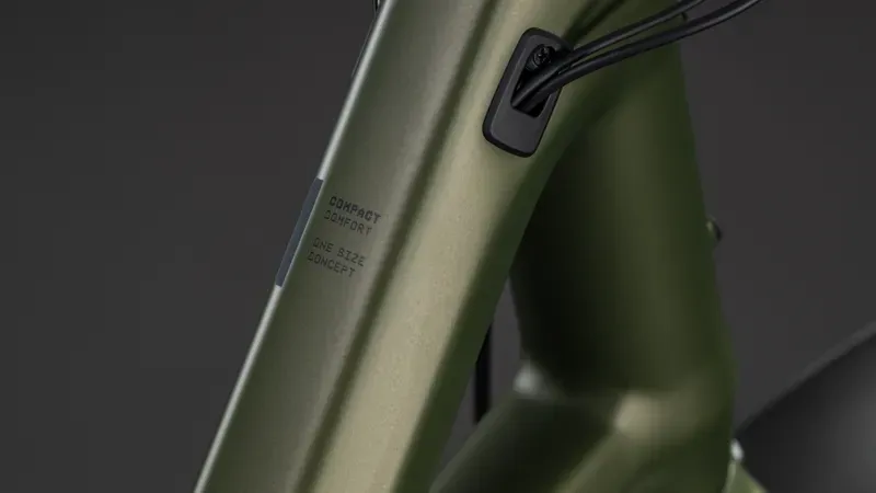 2026 Cube Compact Hybrid Comfort 545 eMountain Bike in Reed Green/Reflex-2